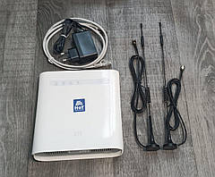 4G Wi-Fi роутер ZTE MF286R з двома антенами на магніті 12dBi MIMO (Cat.6, 2,4/5 ГГц, 4 LAN, 2 Phone)