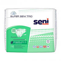 Подгузники для взрослых Super Seni Trio Medium 75-110 см 10 шт