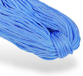 Шнур одежний круглий 4 мм колір Блакитний 100 метрів