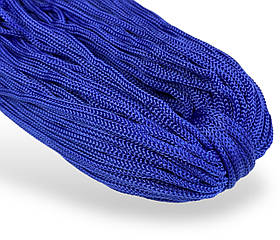 Шнур одежний круглий 4 мм колір Електрик100 метрів