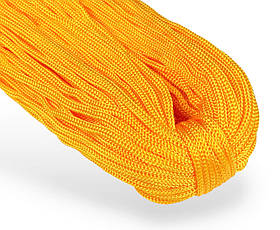 Шнур одежний круглий 4 мм колір Темно-жовтий 100 метрів