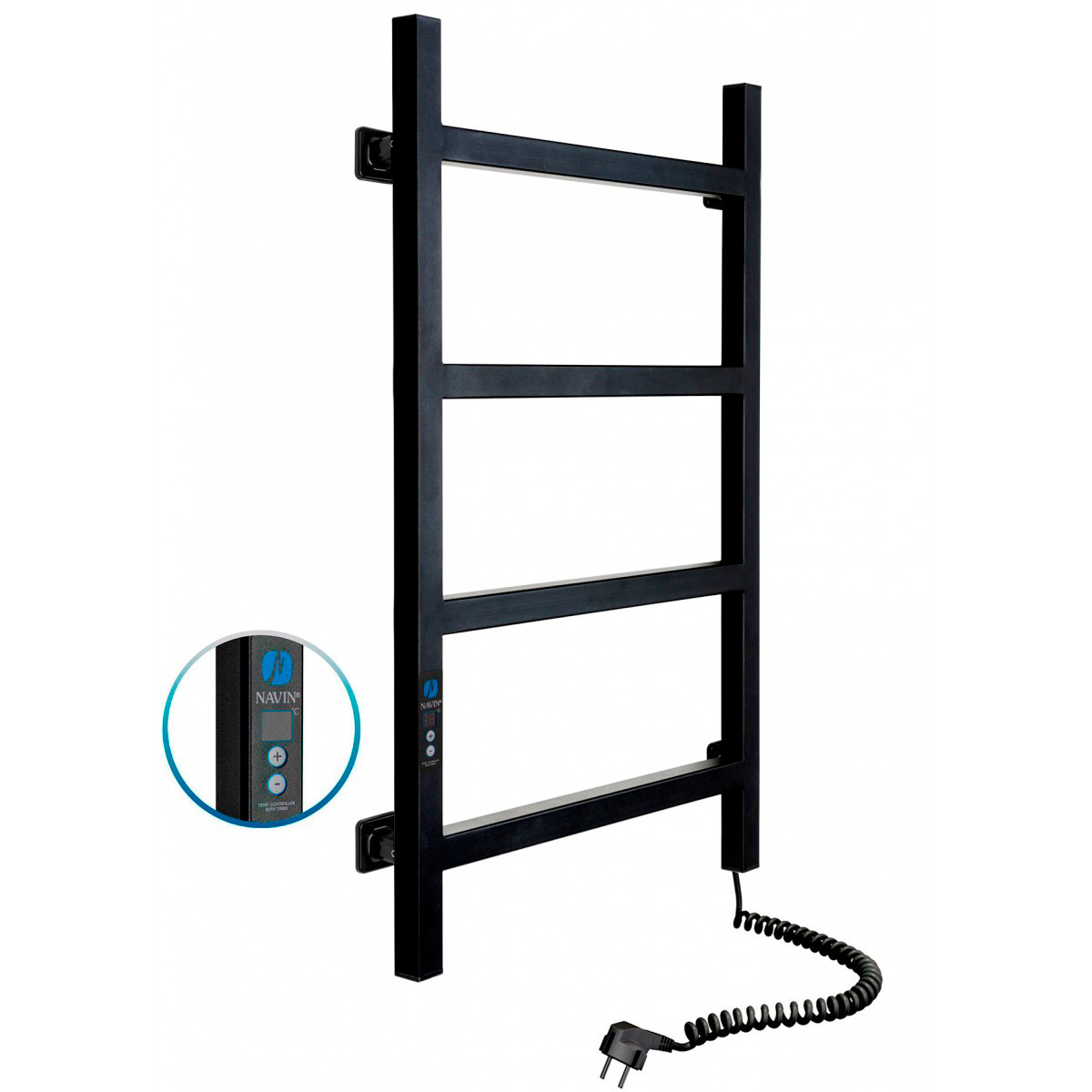 Рушникосушка Nordic 500х800 Digital права, чорний муар 12-241052-5080, фото 1