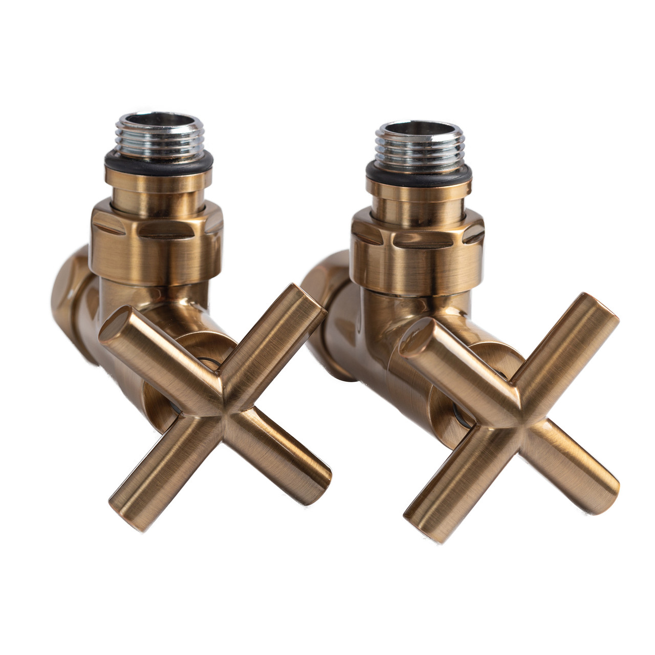 Кран кутовий Преміум 3/4"х1/2", 2шт. антична бронза 21-531530-4704, фото 1