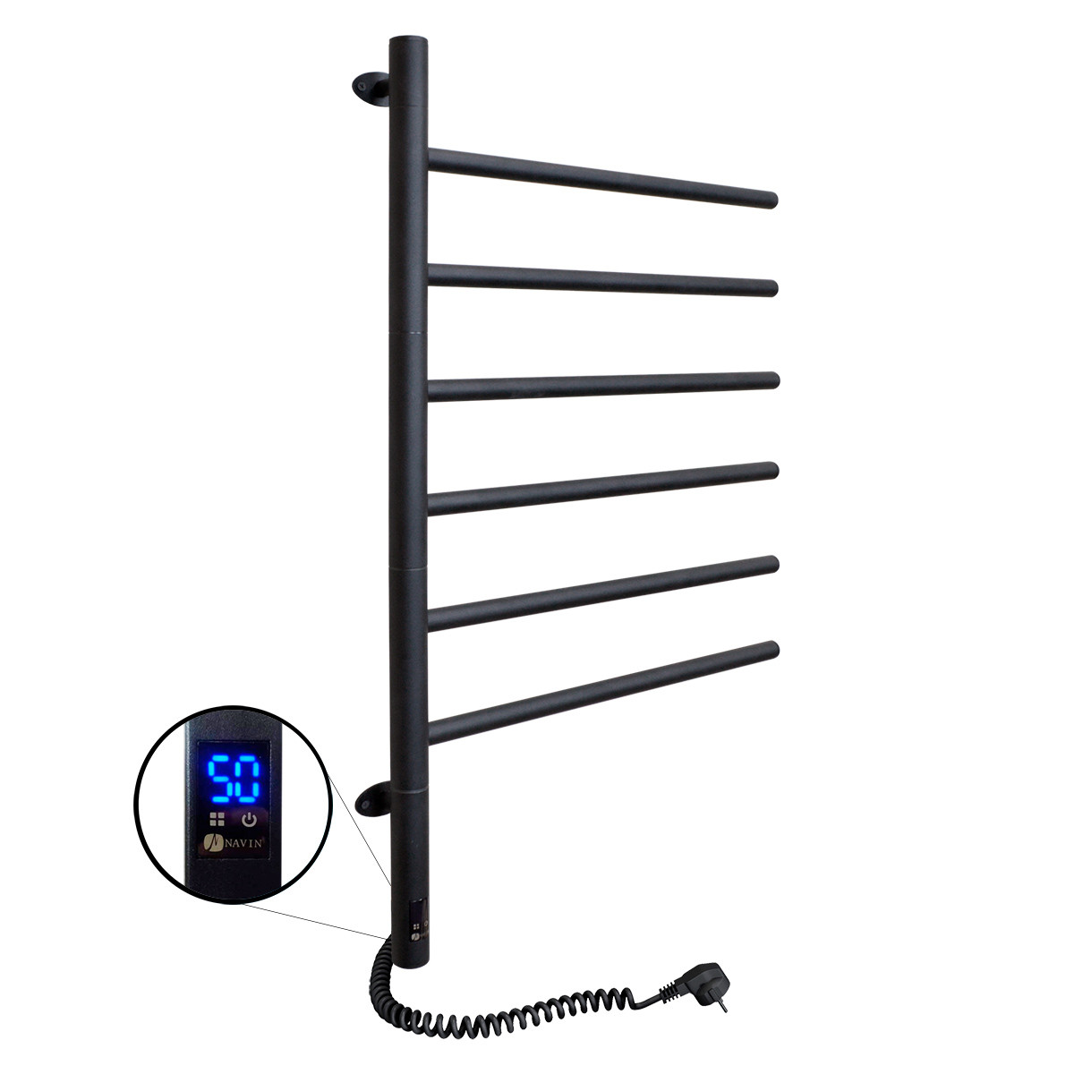 Рушникосушка Arabesque 480х800 Sensor з таймером, чорний муар 12-223033-4880, фото 1