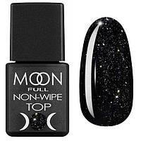 Top Moon Full Leaf Gold Black - топ для гель лаку без липкого шару, 8 мл.