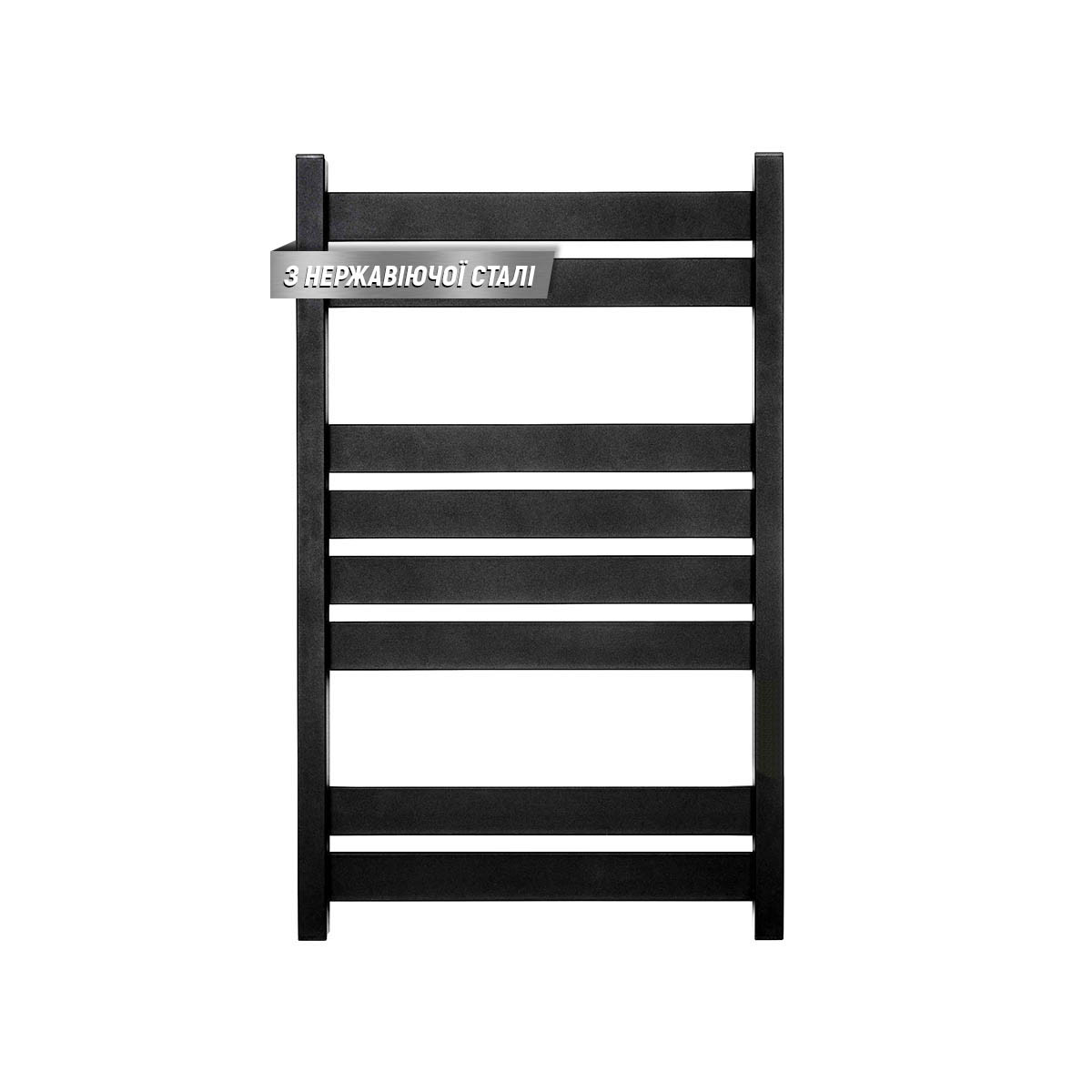 Водяна рушникосушка Largo 500х800, чорний муар 00-244050-5080, фото 1