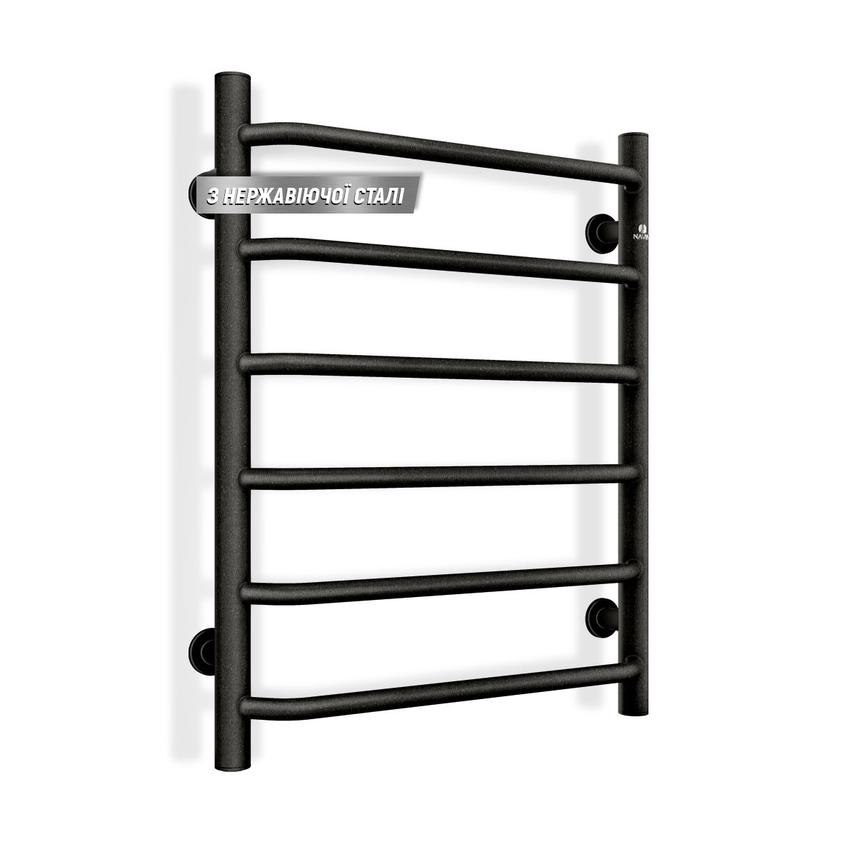 Водяна рушникосушка Блюз 500х600, чорний муар 00-206030-5060, фото 1