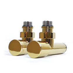 Кран кутовий 1/2 "х1/2", подовжений, золото, 2шт. 21-430430-5101