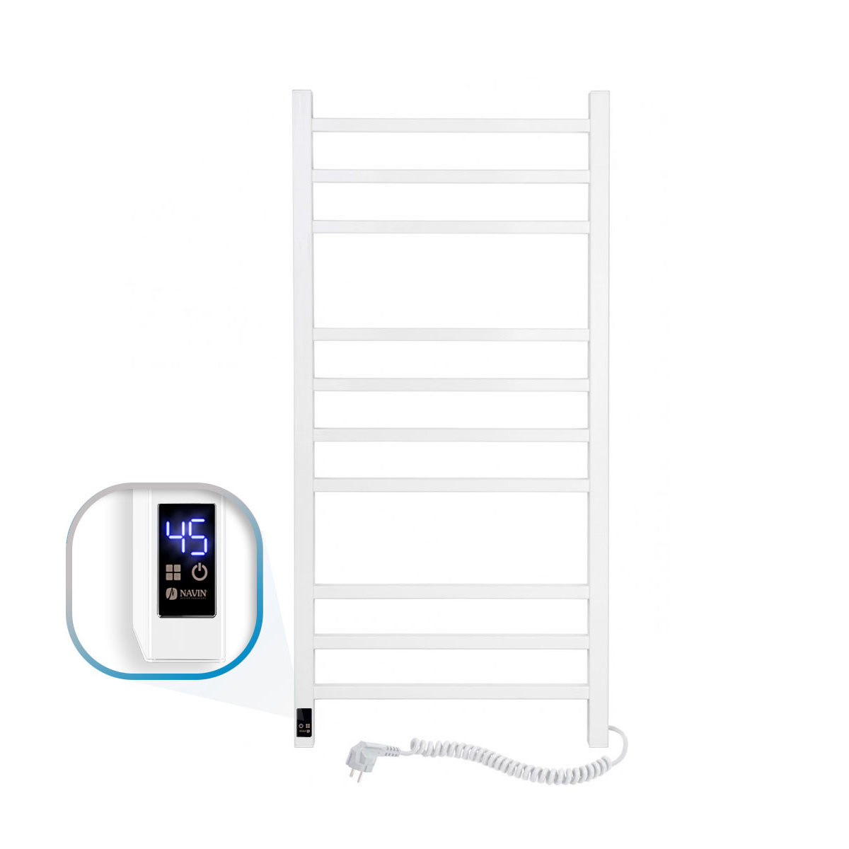 Рушникосушка Loft 500х1000 Sensor правобічна з таймером, біла 12-143053-5010 Navin