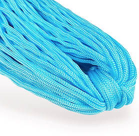 Шнур одежний круглий 4 мм колір Світло-блакитний 100 метрів