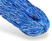 Шнур одежный круглый 4мм цвет Сине-белый 100метров