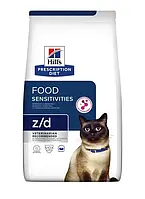 Hills (Хиллс) Feline z/d сухой корм для кошек при пищевой непереносимости, 1.5 кг