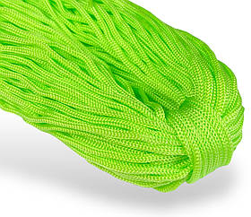 Шнур одежний круглий 4 мм колір Салатовий 100 метрів