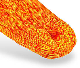 Шнур одежний круглий 4 мм колір Помаранчевий 100 метрів