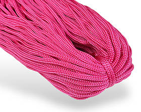Шнур одежний круглий 4 мм колір Малиновий 100 метрів