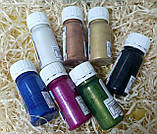 Фарба акрилова для Тканини Металік 30мл ТМ "ФД", в асортименті Фуксія, фото 2