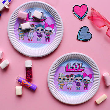 "Лол" - Тарілочки 18 см (упаковка 8 шт)