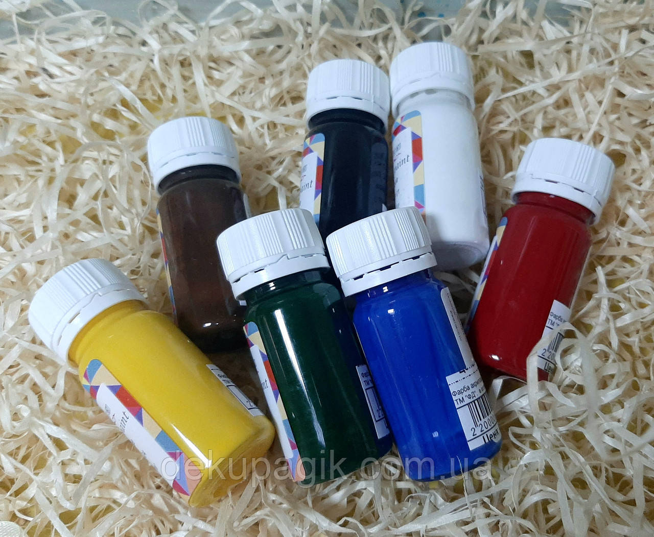 Фарба акрилова 30мл для Тканини ТМ "ФД",  в асортименті, фото 1