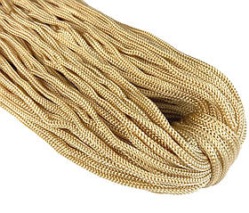 Шнур одежний круглий 4 мм колір Бежевий 100 метрів