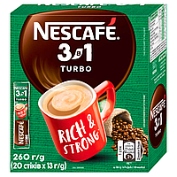 Кавовий напій Nescafe 3в1 Turbo 20 х 13 г турбо