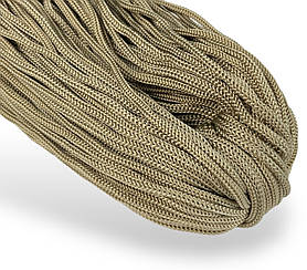 Шнур одежний круглий 4мм колір Темно-бежевий 100 метрів