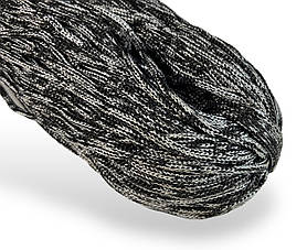 Шнур одежний круглий 4мм колір Сіро-білий 100 метрів