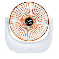 Портативный вентилятор настольный "Fan Portable F138" Белый, USB вентилятор на аккумуляторе 4.5W (NS)