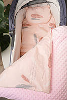 Набір у коляску Мінкі 3 предмети: подушка, плед, простирадло