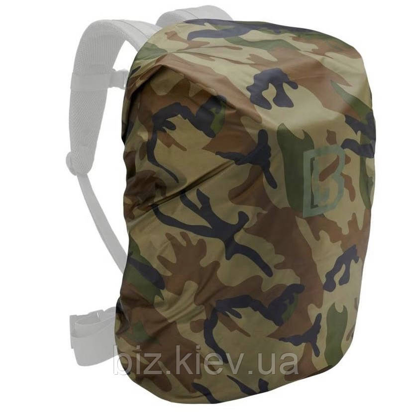 Чохол дощовик Brandit Woodland водонепроникний для рюкзака 40 50 л мультикам