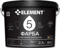 ELEMENT 5 Особливо зносостійка інтер'єрна латексна фарба Елемент 5