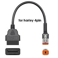 ПЕРЕХОДНИК Harley 4 pin кабель адаптор 16Pin OBD2 OBDII кабель диагностический