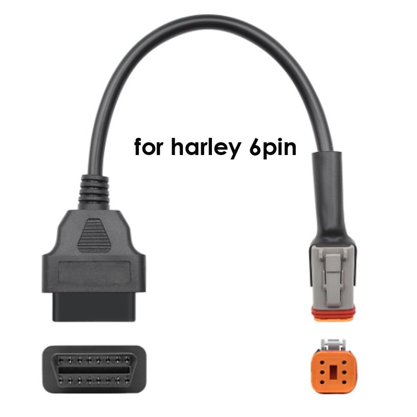 ПЕРЕХОДНИК Harley 6 pin кабель адаптер 16Pin OBD2 OBDII кабель діагностичний