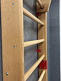 Шведська стінка дерев'яна (розбірна) з навісним обладнанням SW-102, фото 4