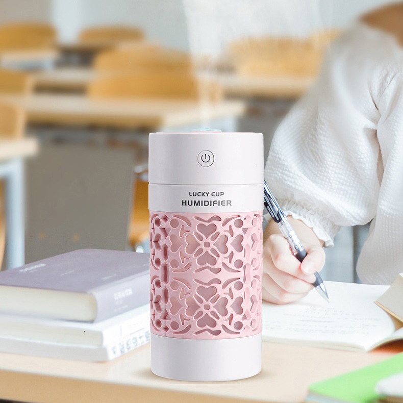 Увлажнитель воздуха 2 в 1 Lucky Cup Humidifier с LED-подсветкой, Pink - фото 4 - id-p1889478589