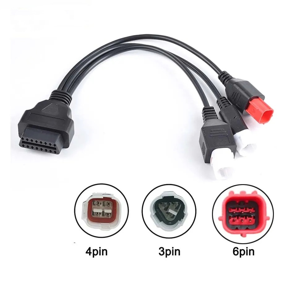 ПЕРЕХОДНИК HONDA універсальний 3 4 6 pin адаптер 16Pin OBD2 OBDII кабель діагностичний