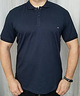 Мужская рубашка с коротким рукавом темно синий цвет. Размер М L XL XXL.