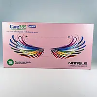 Рукавица нитрил розовая S CARE365 (50 пар в упаковке; 10 упаковок в ящике)