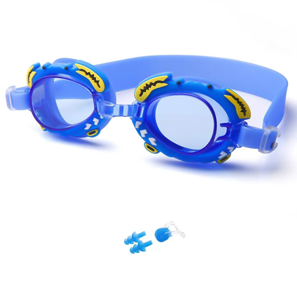 Купить Очки для плавания детские Swimming Goggles (Синий краб) очки для ...