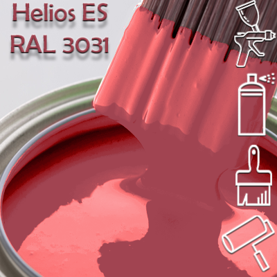 RAL 3031 глянцева 1К швидкосохнуча антикорозійна емаль Helios ES - 1л, фото 1