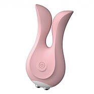 Кліторальний вібростимулятор з вушками Bunny Rock Pink, фото 3