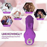 Потрійний вібростимулятор прихованого використання для жінок Thumping Dual G Vibe Pink, фото 3