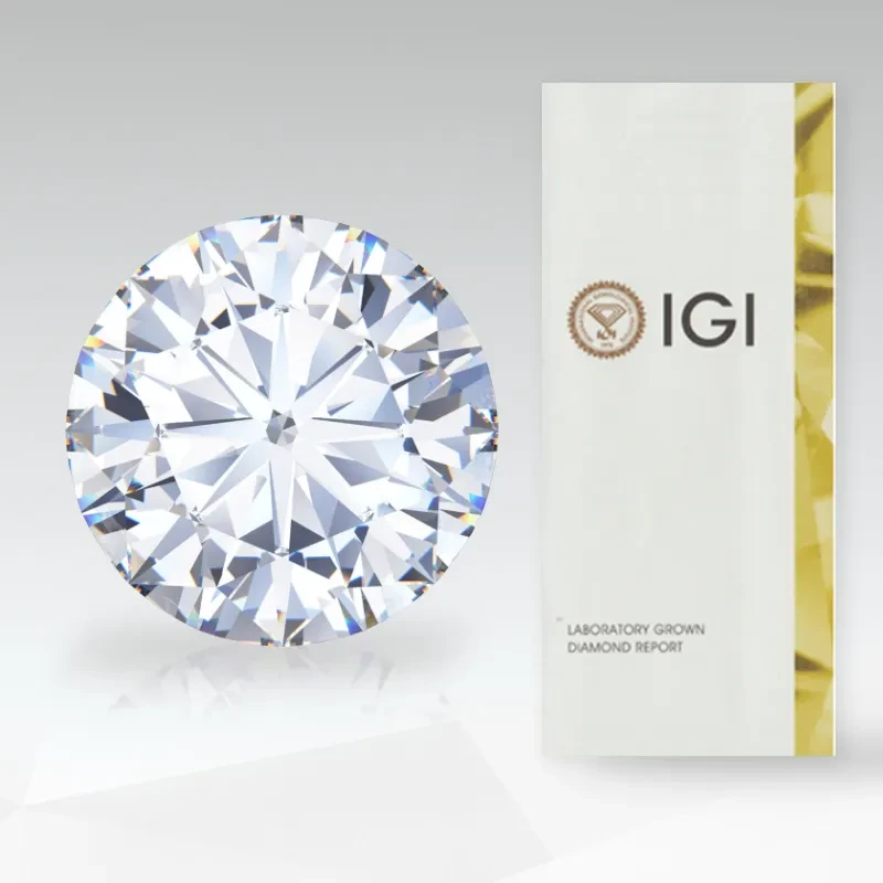 Діамант HPHT 0.55 Ct 5 мм IGI certificate
