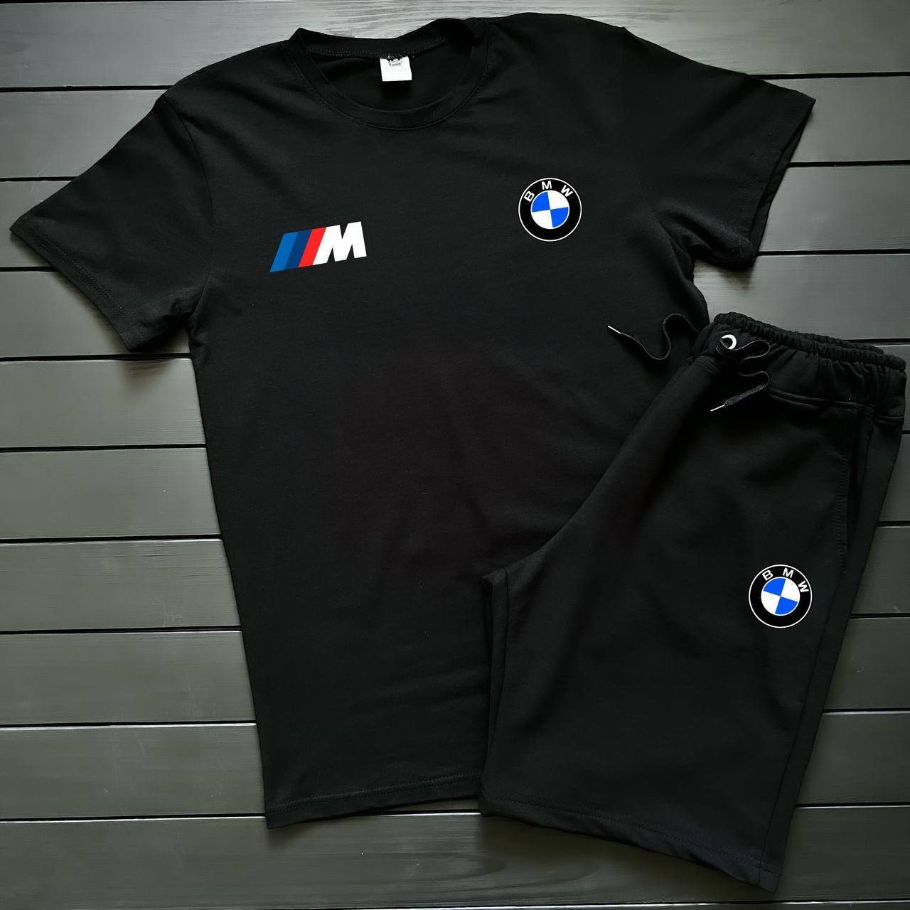 Спортивний костюм літній чоловічий BMW | Комплект Футболка та шорти літній Ate 147541, фото 1