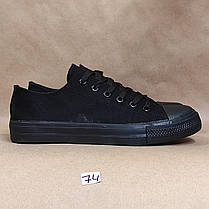 ЗНИЖКА! 43р (27см) Конверси ЧОРНІ кросівки кеди в стилі Converse all star, фото 4