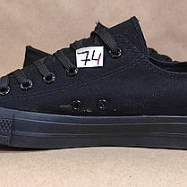 ЗНИЖКА! 43р (27см) Конверси ЧОРНІ кросівки кеди в стилі Converse all star, фото 6
