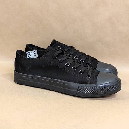 ЗНИЖКА! 43р (27см) Конверси ЧОРНІ кросівки кеди в стилі Converse all star, фото 1