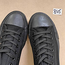 ЗНИЖКА! 43р (27см) Конверси ЧОРНІ кросівки кеди в стилі Converse all star, фото 4