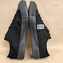 ЗНИЖКА! 43р (27см) Конверси ЧОРНІ кросівки кеди в стилі Converse all star, фото 6