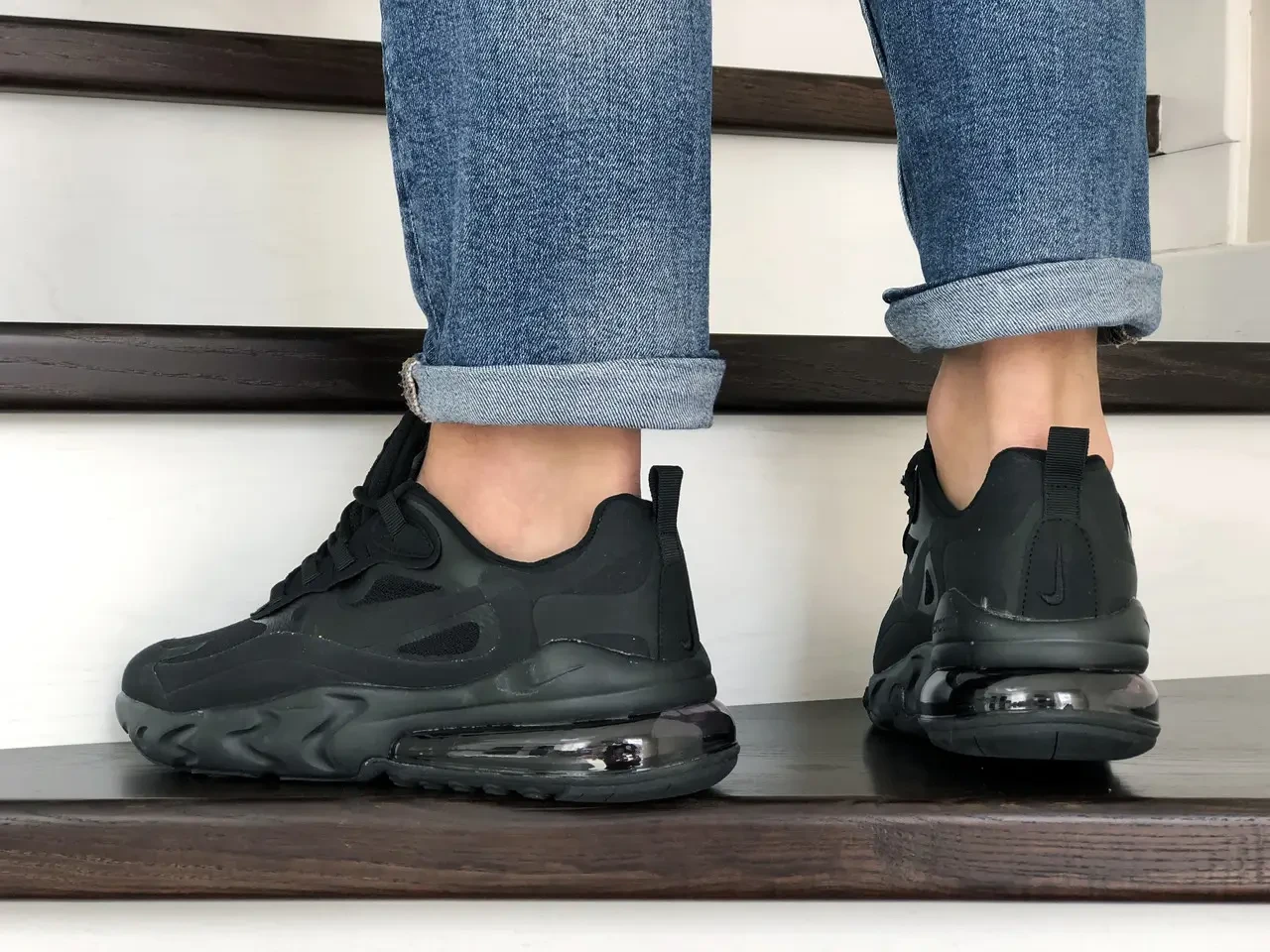 Nike 270 cheap react noir