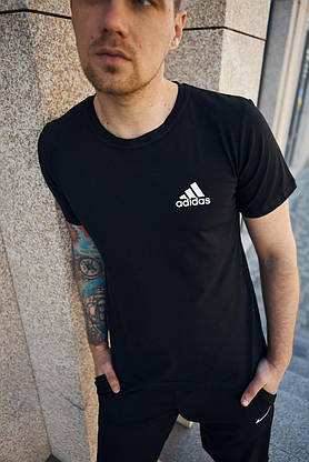 Футболка Adidas чорна (ХМ), фото 2